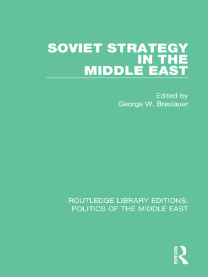 cover image of Soviet Strategy in the Middle East